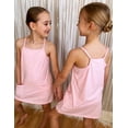 thumbnail image 4 of Oudiya Girls Summer Dress with Shorts Spaghetti Straps Romper Dresses with Pockets for Kids 5-15 Y, 4 of 7