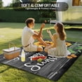 thumbnail image 4 of Outdoor Rug 5x8 ft Farmhouse Floral Sunflower Waterproof Outdoor Patio Rug Mat Non Slip Outside Area Rugs Carpet for RV,Camping,Porch,Deck,Pool,Balconybackyard,You Are My Sunshine Black, 4 of 9