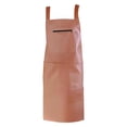 thumbnail image 2 of Oil Proof Leather Vest Apron For Adults Fleece Lined Rubber Vinyl Apron Suitable For Kitchen Cooking Dishwashing Dog Grooming Unisex, 2 of 9