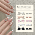 thumbnail image 1 of Joyas para uñas, zapatos de ballet tridimensionales, lazo, cinta, accesorios para uñas de aleación de perla, joyas decorativas, 1 of 5