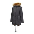 thumbnail image 4 of UPPADA Faux Fur Hooded Winter Coats for Women Thicken Puffer Jacket Quilted Bubble Coat Waterproof Warm Long Puffer Jacket Parka Outwear with Pockets,Winter Womens Clothes Dark Gray,L, 4 of 5
