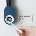 thumbnail image 1 of libres montado en la pared de 2 piezas, exprimidor automático de pasta de dientes, juego de accesorios de baño montado - Impermeable y a prueba de polvo Rosa y azul 4 * 7 * 11 cm, 1 of 2
