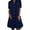 Navy, variant on Smsaxvxz Summer Denim Dresses for Women 2026 Casual Short Sleeve Button Down Shirt Dresses with Pockets Loose Fit Sundress Blue L