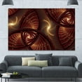 thumbnail image 4 of Designart 'Brown Symmetrical Fractal Pattern ' Floral Canvas Art Print, 4 of 4