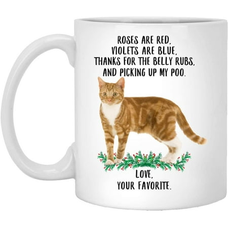 

Funny Saying Gifts For Pet Lovers Tabby Cat Red Roses Are Red Violets Are Blue Cat Mug White 11oz Christmas 2022 Gifts