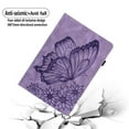 thumbnail image 2 of XYX Case for MatePad T10s 10.1 inch AGS3-L09 AGS3-W09, Retro Butterfly Slim Folio Stand Cover (Purple), 2 of 6