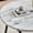 Black, variant on NORDICANA 37" 5-Piece Round Dining Table Set for 4, Modern Dining Table with 4 Upholstered Chairs, Kitchen & Dining Room Table Set for Apartment, Small Space, Black Table+4 Green Chairs