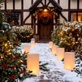 thumbnail image 5 of 10 Pack Hollow Paper Luminaria Bags 10x6 Inch, Christmas Thanksgiving Halloween Cutout Candle Bags for Pathway Yard Walkway Holiday Wedding Decor, 5 of 6