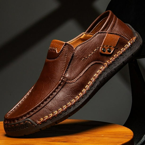 Zapatos casuales para hombres Zapatos de negocios cómodos y transpirables Zapatos de conducción Tamaño grande EUR38-48 Tan Jianjun unisex