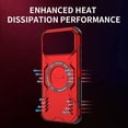 thumbnail image 5 of Kryonix for iPhone 17 Pro Max Case with Built-in Magnetic Ring, Heat Dissipation, Four-Corner Airbag Drop Protection, Black/Blue/Purple, 5 of 9