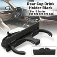 thumbnail image 4 of Black Rear Dual Drink Cup Holder For- 525i 528i 530i 540i 5 Series E39 Retractable 51168184520, 4 of 5