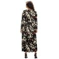 thumbnail image 2 of FKELYI Retro Floral Ladybug Print Womens Maxi Dress for Fall Casual Dress A-Line Tiered Flowy Long Sleeve Dresses with Side Pockets for Wedding Guest, 3XL, 2 of 6