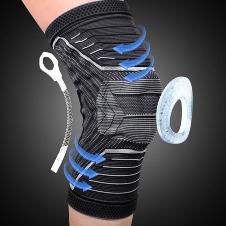 Knee Sleeve Compression Brace Support Gear Joint Pain Relief Elastic Protection
