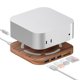 thumbnail image 1 of AJM4-H For Mac Mini M4 M4 Pro Wooden Expansion Dock USB 3.0 Hub Stand with TF SD Card Reader Base, 1 of 5