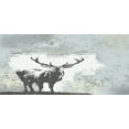 thumbnail image 4 of Antlers Piggy Bank, Standing Stag Silhouette Grunge Style Background Shadow Monochromic Illustration, Ceramic Coin Bank Money Box for Cash Saving, 3.6" X 3.2", Grey Black, by Ambesonne, 4 of 4