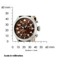 thumbnail image 3 of 0352 Men's I-Force Brown Dial Brown Leather Strap Watch, 3 of 4