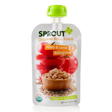 Sprout Organic Baby Food Pasta Lentil Bolognese