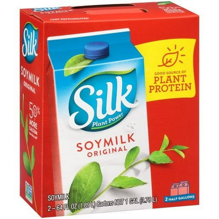 Silk Original 0.5 gal Cartons Soymilk, 2 ct