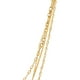 thumbnail image 3 of Collar cadena cuadruple chapa de oro amarillo 18k, 3 of 4