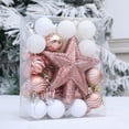 thumbnail image 5 of Fmbmuo Unbreakable Christmas Ornaments Set Plastic 36 piece Christmas Decorations Modern Mixed Sizes Gold Pearlescent Home/Room Decor, 5 of 5