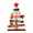 B, variant on BinKFF Small Christmas Tree Alphabet Shape | Tabletop Artificial Christmas Decorations Festive Wooden Ornament Decoration for Table Home Display Desk Festival Activities Gathering