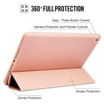 thumbnail image 2 of DuraSafe Case for iPad 9.7 inch 5 / 6 Gen 2017 / 2018 [ A1893 A1954 A1822 A1823 ] Tri Fold Smart Cover with Soft Silicone Back Auto Sleep/Wake - Rose Gold, 2 of 11