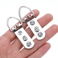 thumbnail image 4 of Uxcell 15Pcs D-Ring colgadores de imágenes con tornillos, hardware de colgado de imágenes de tres agujeros, ganchos para obras de arte plateados, 4 of 6