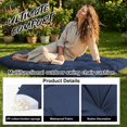 thumbnail image 3 of Outdoor Waterproof Porch Swing Cushion Replacement, Thicken Fade Resistant Swing Cushions with Backrest & Ties, 3 of 6