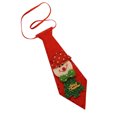 thumbnail image 2 of ToyKingdee Christmas Necktie Light Up Zipper Tie Sequin Luminous Necktie Santa Deer Pre-tied for Party Supplies Banquet Festival Party, 2 of 6
