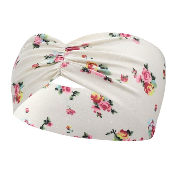 paquete de diademas de yoga para mujer con botón, bandas para el cabello vintage, turbante elástico, banda para el sudor, accesorios para el cabello de algodón, soporte para protección de oídos para deportes y entrenamiento al aire libre-C102-12- brillar Electrónica