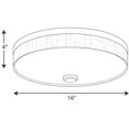 thumbnail image 2 of Weaver LED Collection Two-Light LED 16" Flush Mount, 2 of 2