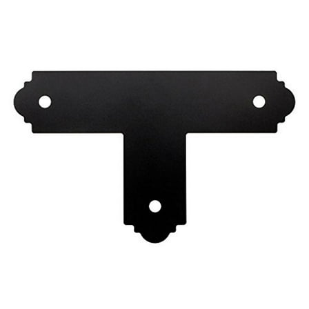 Simpson Strong Tie Simpson Outdoor Accents APT4-8 x 4-inch ZMAX Galvanized Steel Black Powder-Coat Flat T Strap (8-Case)