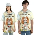 thumbnail image 4 of Cute Cavalier King Charles Spaniel Loves Dad Happy Father's Day All Over Print 3D Baseball Shirt Dog Lover Gifts Softball Sport - 12008, 4 of 6