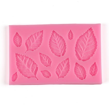 

kitchen aid Clearance Cake Pan Rose Leaves Embellisment Silicone Fondant Mould Cake Decor Sugar Chocolate Mold