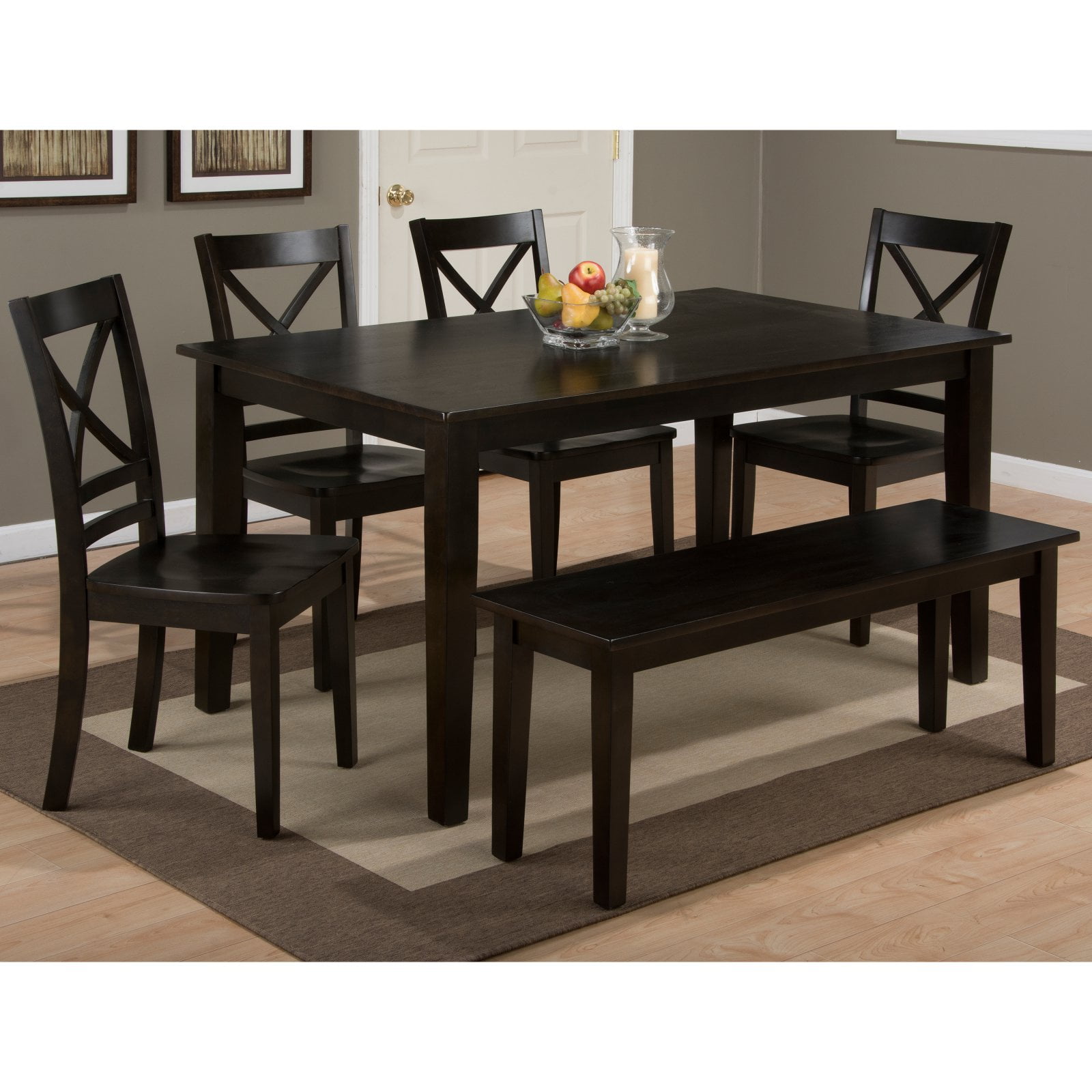 Jofran Simplicity Solid Wood Classic 60 Rectangle Dining Table Walmart