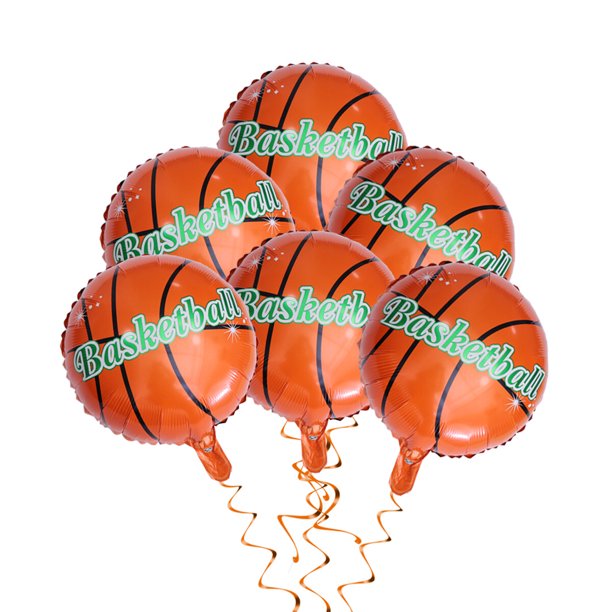 BRIGHTFUFU 25pcs baloncesto de aluminio de aluminio Globos de decoración de globos para la reunión del festival de fiesta