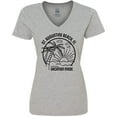 thumbnail image 3 of Inktastic Summer Vacation Mode St. Augustine Beach Florida Women's V-Neck T-Shirt, 3 of 5