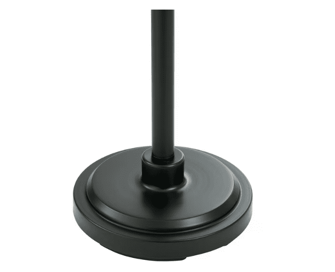 Better Homes & Gardens 63.5 in 3 Light Contemporary Black Floor Lamp Clear Glass