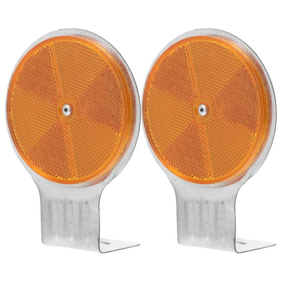 MLINS FRCOLOR 2pcs Heavy Duty Reflective Driveway Markers for Enhanced Road Safety Plastic Reflectors for Driveway and Highway