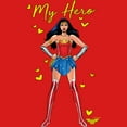 thumbnail image 2 of Girl's Wonder Woman Retro My Hero  Graphic Tee Red Large, 2 of 5