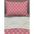 thumbnail image 3 of Floral Comforter & Sham Bedding Set, Cream and Purple Tulip Flowers Repetitive Pattern Romantic Spring Design, 3 pcs Duvet Set Microfiber Filling Quilt, 5 Sizes, Purple Cream Pale Pink, by Ambesonne, 3 of 4