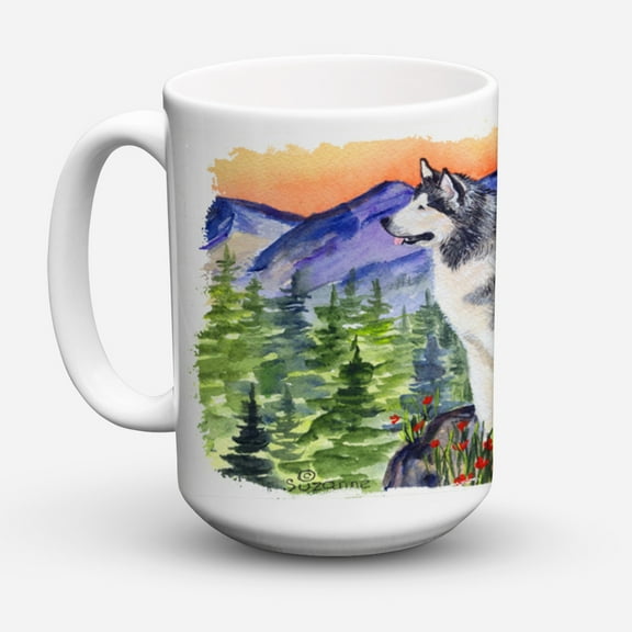 Carolines Treasures SS8157CM15 Alaskan Malamute Coffee Mug 15 oz 15 ounce multicolor