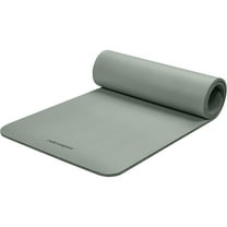 Solana Yoga Mat 1/2" Thick w/Nylon Strap for Men & Women - Non Slip Exercise Mat for Yoga, Pilates, Stretching, Floor & Fitness Workouts-Sage