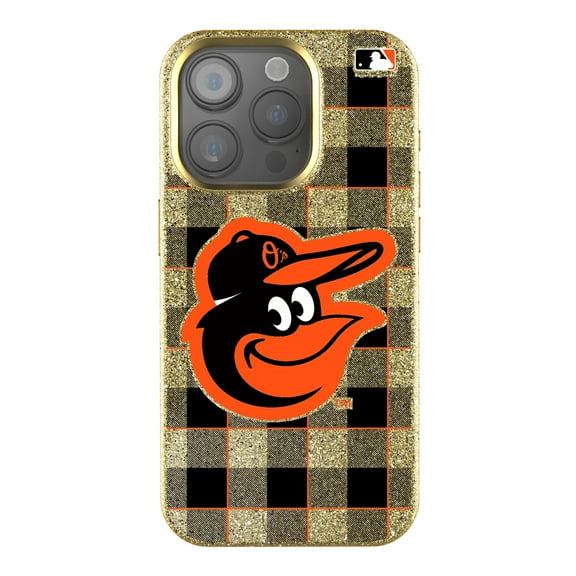 Keyscaper Baltimore Orioles Plaid Bling iPhone Case