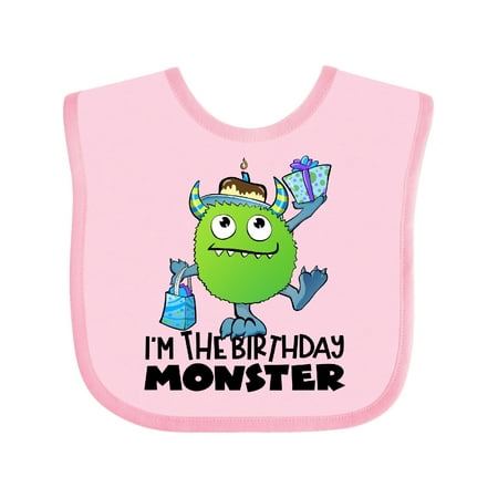 

Inktastic I m the Birthday Monster- Green Gift Baby Boy or Baby Girl Bib
