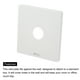 thumbnail image 4 of Ojal Pared Placa PC Decoración Pared Panel con 0.8 Pulgadas Cable Paso Única Salida Placa Montajes Blanco para Bajo-Voltaje Cables, 4 of 4