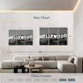 thumbnail image 3 of Elephant Stock Hollywood Sign Wall Art - Horizontal Multi Panel Canvas - Living Room Wall Decor - Places Multi Panel - White And Gray Decor - 74" x 48", 3 of 4