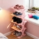 thumbnail image 4 of Zapatero de plástico grueso y ensanchado | Pequeño organizador portátil extraíble | Fácil instalación sin herramientas | Zapatero ventilado para hombres, mujeres y niños | Entrada, garaje,, 4 of 6