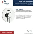thumbnail image 5 of Belanger KIT-DEL130CCP Rain Pressure Balanced Round Shower System, Polished Chrome, 5 of 7