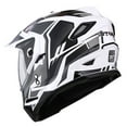 thumbnail image 5 of 1Storm Dual Sport Motorcycle Motocross Off Road Full Face Helmet HF802 Dual Visor Storm Force Black, 5 of 7